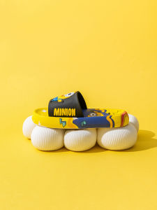 Summer New Arrival Minions Kids Slippers Indoor Cute Home Non Slip Matching Boys and Girls Bathroom Slippers