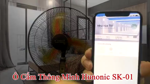 Ổ Cắm Điện Sk01 Hunonic Công Suất 4000w Điều Khiển Từ Xa Hẹn Giờ Bật Tắt Tự Động Thiết Bị Điện