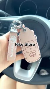 Toyota Vios 2023 Key Cover Pink Leather PU Car Cover Kunci Vios 2023 Accessories Keyless Remote Case Keychain 2024 Key Covers Chevy Key Fob Cover - Lazada