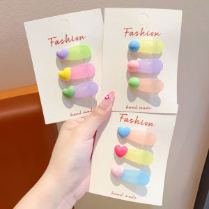 ENEN | Handmade Color Gradient Ball Decorative Hair Clips for Girls