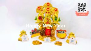Tháp Tỏi Thờ Thần Tài Mèo Phong Thủy May Mắn - TỎI CÁT TƯỜNG
