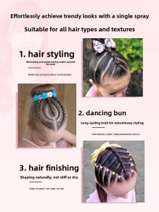 Natural Hair Gel Spray for Dance Competitions Baby Hair Styling Spray Womens Hair Wax for Curling And Straightening