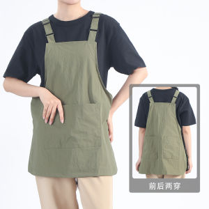 Áo Choàng Chống Thấm Nước Kiểu Vest Nhẹ Thoáng Khí Cho Nữ Nhân Viên Tiệm Cà Phê Nướng Ngoài Trời Làm Tóc