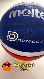 Bola Basket D3500 Outdoor Bahan Kulit Size 7 Free Pentil Dan Jaring