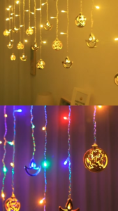 4M 96LED deepavali light LED Diwali lcicle Light lampu hiasan Curtain outdoor Fairy String Lights deepavali decoration