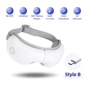 Foreverlily | 3D Vibration Eye Massager Heating Airbag Kneading Relax Massager Relieve Eye Fatigue Relaxes Eye Muscles Eye Care Tools