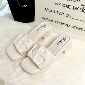 Thick Heel Wide Bottom Platform Sandals Womens Summer New Style Waterproof High Heels Casual Slip-On Shoes Casual Scene