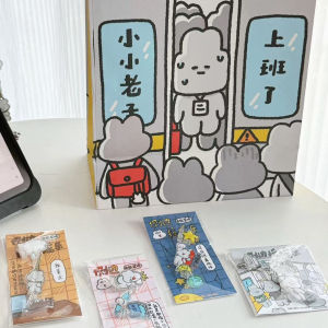 Cute Acrylic Computer Side Decoration Worker Series High Aesthetic Value Shaking Toy Bag Charm Accessory for Geeks