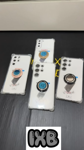 IXB Sam S26 S25 Ultra S25+ S25 FE stick on car magnetic finger ring clear TPU phone case