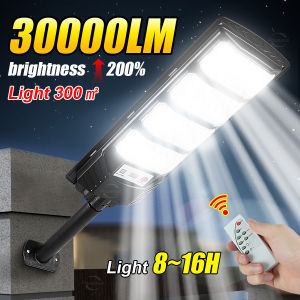 2025 30000LM Outdoor Solar Spotlights Wall Lights Always on for 20 Hours Street Courtyard Outdoor Solar Lamp with Motion Sensor