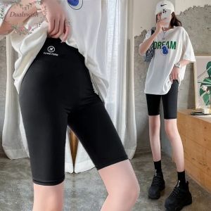 ยกสะโพกยกหน้าท้องเอวสูงกางเกงโยคะกางเกงขาสั้นกางเกงเสื้อผ้าชั้นนอกกางเกงขาสั้นฉลามเพื่อป้องกันแสงสะท้อนสำหรับเล่นกีฬาในฤดูร้อน