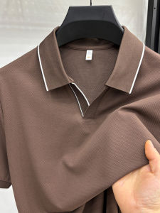 Áo Thun Polo Cổ Bẻ Tay Ngắn Thời Trang Công Sở Thường Ngày Cao Cấp Mùa Hè 2025 Dành Cho Nam Áo Thun Tay Lửng Cổ Bẻ Hình Chim Đại Dương