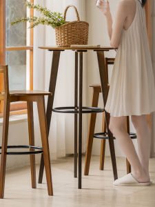 xiayan | Home Bar Table for Leisure and Balcony High Footed