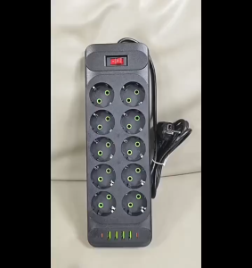 COD Kirim Cepat Taffware Stop Kontak Premium Tahan Api USB Serbaguna Type C Plug 10A 110 250V 2500W