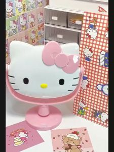 Quà tặng thời trang retro dễ thương Gương trang điểm để bàn Hello Kitty gương làm đẹp cầm tay