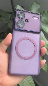 NANU for OPPO Reno 13F 4G/5G Phone Case Compatible with Magsafe Casing Shockproof TPU Semi-transparent Soft Cover Comes with Lens Protection Film Shell