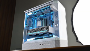 Case Jonsbo D400 White atx เคส คอมพิวเตอร์ ทรงตู้ปลา กระจกนิรภัย