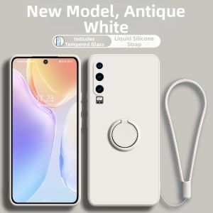 GGUU | New Style for Ladies Compatible with Huawei P Series Cases Full Protection Shockproof Slip-resistant Silicone with Stand