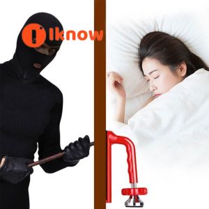 I know Portable Door Closer Jammer Lock Travel Device Safety Device Hotel Door Portable Safety Device Door Protect Home Safety