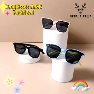 Gentle Fawn Kacamata Anak Sunglasses Polarized Anti Silau Perempuan Dan Laki Laki Lensa Hitam Bentuk Kotak Fashionable 018