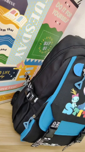D1-7113 STITCH DESIGN Korea Backpack / 书包 / Beg Galas Sekolah ( Primary & Secondary Saiz 41 cm ) Backpack / 背包 / STITCH