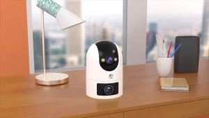 Jooan | JOOAN 8MP 5G WiFi Security Camera Dual Screen AI Tracking Two-way Audio Smart Home Baby Monitor