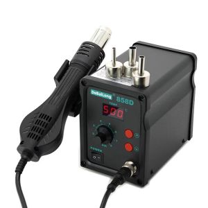 New 2025 DeBaolong Mobile phone repair hot air blower adjustable temperature welding desoldering station plucking welding station digital fan rotary air factory direct sales