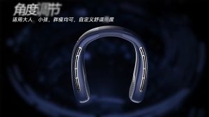 8000mAh neck fan rechargeable hanging neck fan 100 gears strong wind portable hanging neck leafless fan suitable for outdoor office school