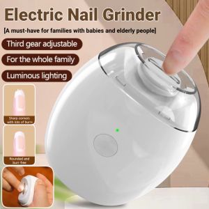 Electric Nail Grinder Nail Care Set Nail Polishers Babies Elderly People Rechargeable Luminous Silent Nail Scissors