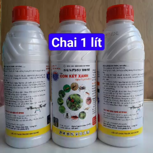 Santoso 100SC - Hiệu Con Két Xanh Chai 1 lít - Tên Cũ Vẹt Xanh Đặc trừ bướm ruồi vàng kiến muỗi gián sâu và côn trùng tổng hợp ( Mộc Farm