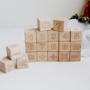 Educational ABC Alphabet and Number Wooden Blocks Toys