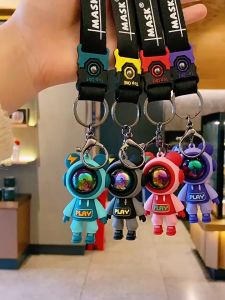 Keychain Gantungan Kunci Beruang Astronot Tas Motor Mobil