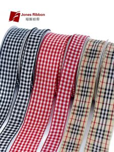 Scottish Red Plaid Ribbon Christmas Gift Packaging Decoration Satin Ribbon Square Grid Bird Weave Ribbon Home Fabric DIY