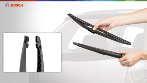 Nissan Kicks Car Spare Parts Windshield Rear Wiper Belakang Size 12 Inch (1 Pcs) Bosch Rear Back Wiper H301