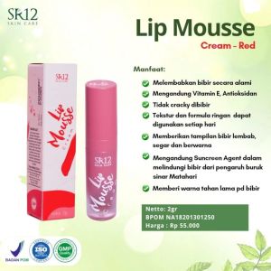 SR12 LIP MOUSSE 2g LIPSTIK TAHAN AIR MELEMBABKAN DAN RINGAN DI BIBIR