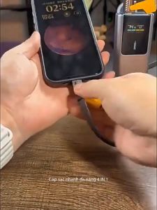 Dây cáp sạc nhanh đa năng 4 trong 1 (4 IN 1) 27W - 65W  Tiện Lợi Dùng Được Cho Mọi Dòng Máy  Dây Bọc Dù Chắc Chắn An Tianf  - Bảo hành Lỗi 1 Đổi 1