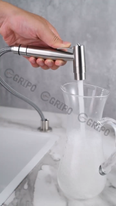 GRIPO Premium 304 Stainless 2 Spray Mode Pull-Down Spray Set Matte For Kitchen Sink Toilet Sink