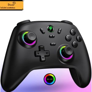 คอนโทรลเลอร์เกม Dinofire Hall Effect สำหรับ Nintendo Switch iPhone Android Mobile Windows PC Steam Gaming Control
