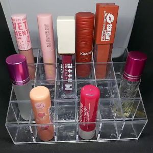 Rak Mika 24 Slot Warna-warni Parfum Botol & Lipstik