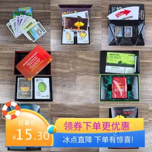 Exploding Kittens English Version Social Party Board Game Happy Salmon for 3-8 Players Under 30 Minutes