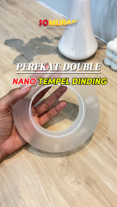 Double Tape Ivy Grip Tape Isolasi Selotip 2 Sisi Kuat Tempel Foto Gambar Dekorasi Bening Tanpa Bekas