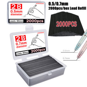 2000Pcs/Box Automatic Pencil Replaceable Lead Refill 0.5/0.7mm 2B Mechanical Pencil Leads School Sketching Writing Accessories