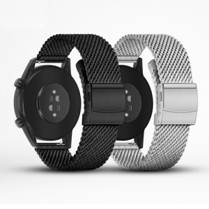 Dây đeo đồng hồ Milanese size 20mm 22mm dày 3mm sợi thép không gỉ 1mm dùng khoá gập giấu dây thông minh - D2202