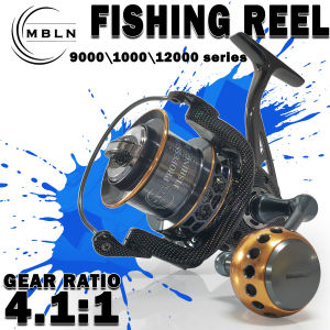 MBLN Saltwater Spinning Reel 9000/10000/12000 – Full Metal Body 8+1 Sealed Bearings Anti-Corrosion Power Reel