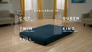 INTEX Dura Beam Green Series Green Inflatable Mattress With Electric Pump