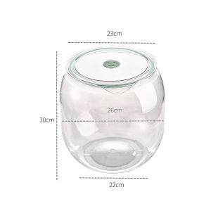 Transparent Airtight Dust-Proof Large Capacity Tea Canister