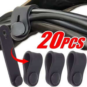 20PCS Motorcycle Rubber Rack Safety Wire Harness Cable Tie Clutch Wire Brake Cable Management Bracket Elastic Fixing Cable Tie Fastener Motorcycle Accessories