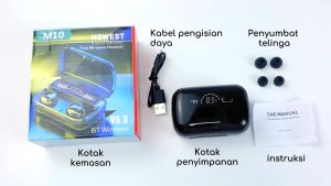 M10 Headset Bluetooth Wireless TWS Power Bank 3500mAh Digital Indicator V5.1 BT Waterproof Wireless Headphones