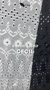 05 Meter Bahan Kain Bordir Cecil
