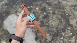 20mm 22mm Leather Strap for Samsung Galaxy Watch7 6 5 4 40/44mm 6/4 Classic Replacement Bracelet for Huawei Watch GT6 5 4Pro